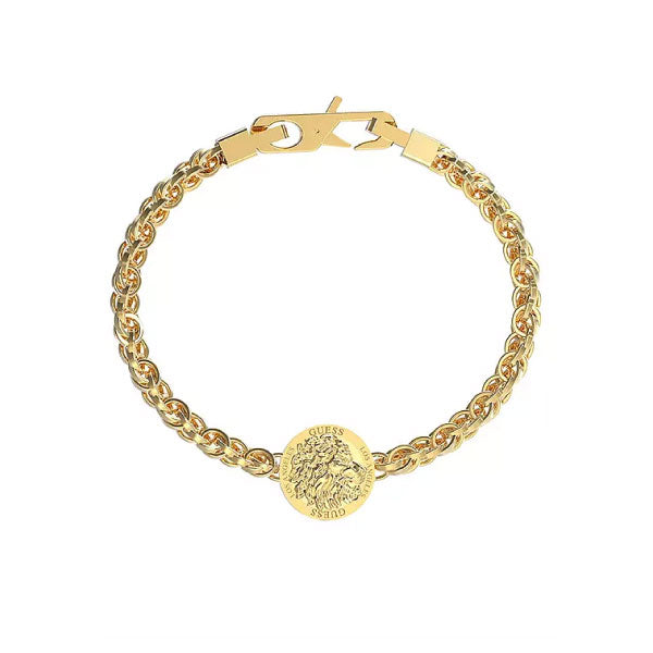 Guess Gents Lion King Head Bracelet Gold