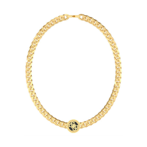 Guess Gents 4G Icon Gold Curb Necklace