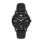 Emporio Armani Full Black Leather Watch