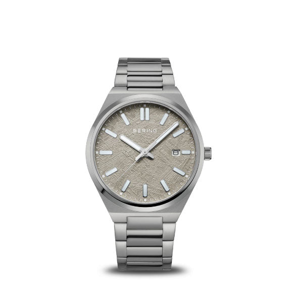 Classic Brushed Grey Mens Watch