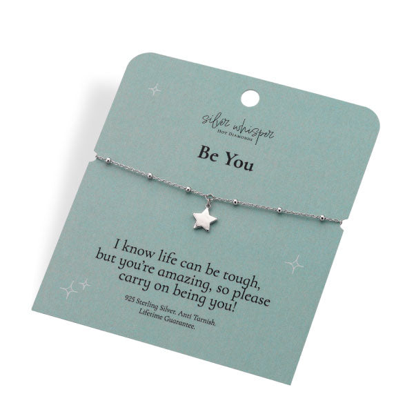 Hot Diamonds Silver Whisper Be You Bracelet