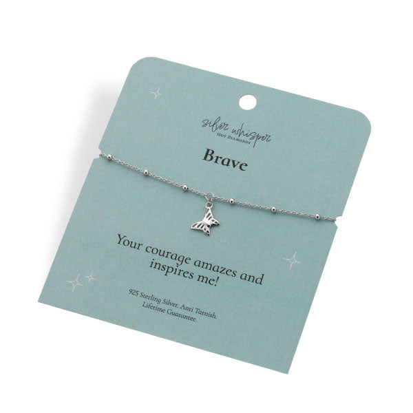Hot Diamonds Silver Whisper Brave Bracelet