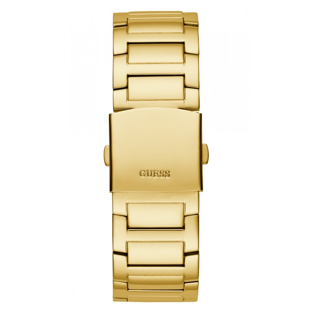 Guess Gents King Gold Tone Crystal Watch