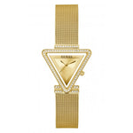 Guess Ladies Fame Gold Tone Triangular Watch