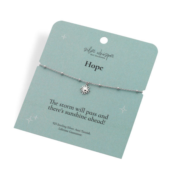 Hot Diamonds Silver Whisper Hope Bracelet
