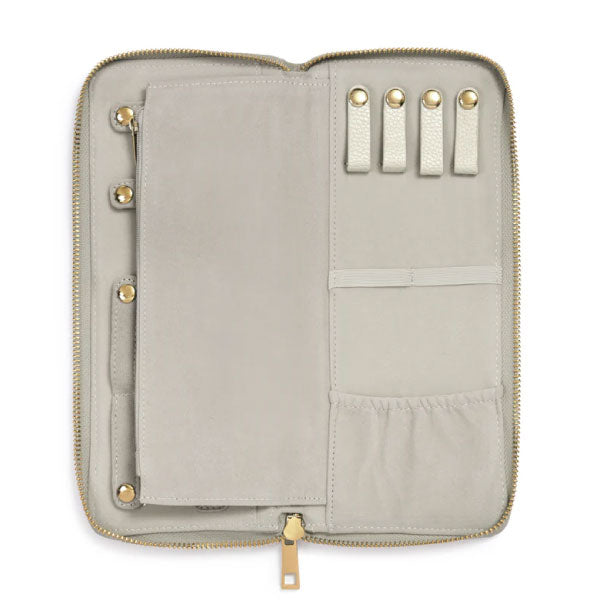 Large Taupe Jewellery Case