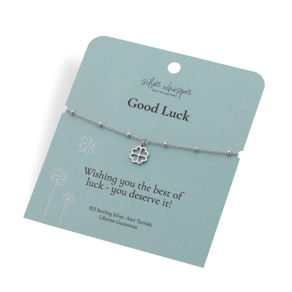Hot Diamonds Silver Whisper Good Luck Bracelet