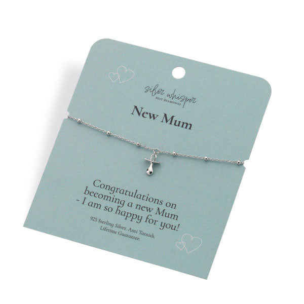 Hot Diamonds Silver Whisper New Mum Bracelet