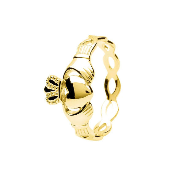 Gold Vermeil Claddagh Ring