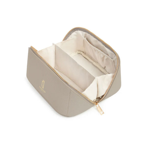 Small Taupe Cosmetic Bag