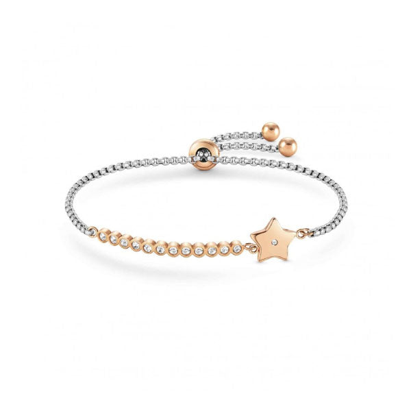Nomination Chain/Zirconia Star Bracelet SS & Rose