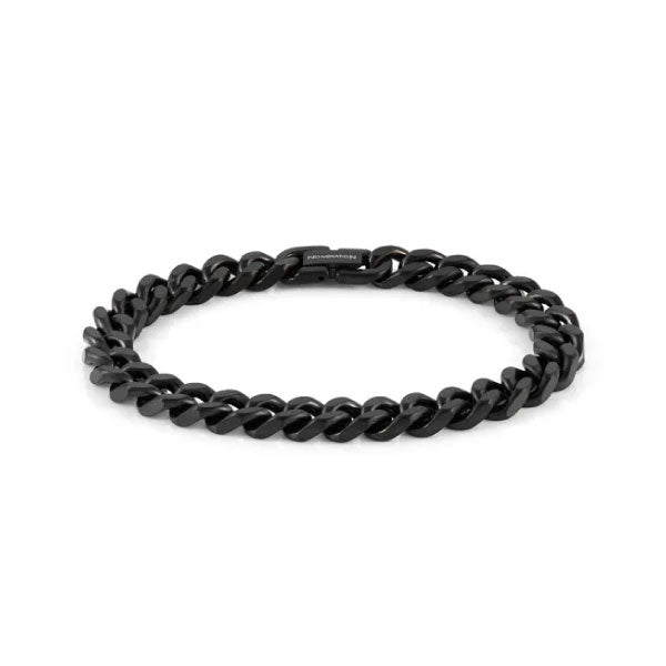 Nomination Mens Beyond Stainless Steel Black PVD Curb Chain Bracelet