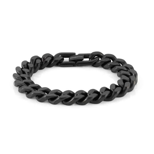 Nomination Mens Beyond Stainless Steel Black PVD Large Curb Chain Bracelet