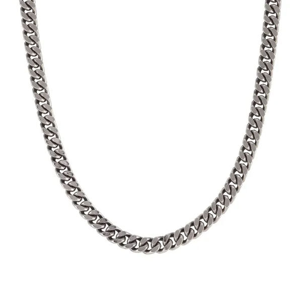 Nomination Mens Beyond Stainless Steel Vintage Black PVD Curb Chain Necklace