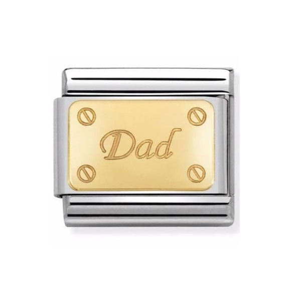 Nomination Dad Charm Gold