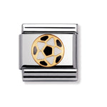 Nomination Football Charm Gold