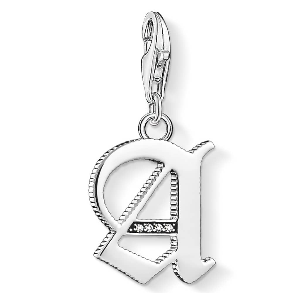 Vintage Silver Initial Charm