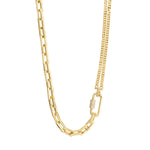 Pilgrim BE Cable Chain Necklace Gold-plated
