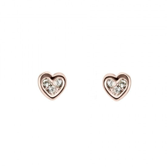 Neena Nano Heart Rose Earrings
