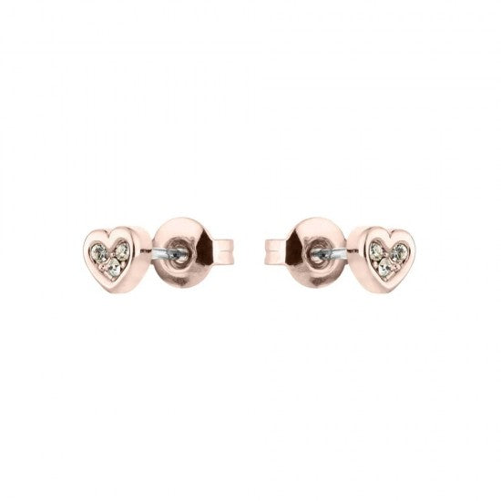 Neena Nano Heart Rose Earrings