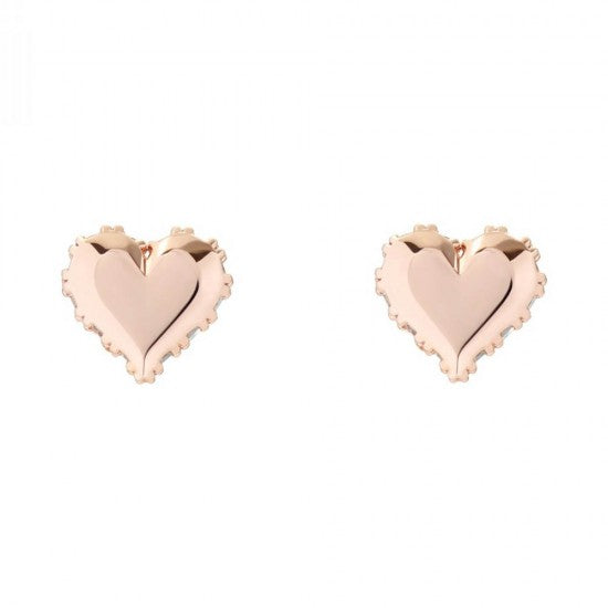 rose gold ted baker heart earrings