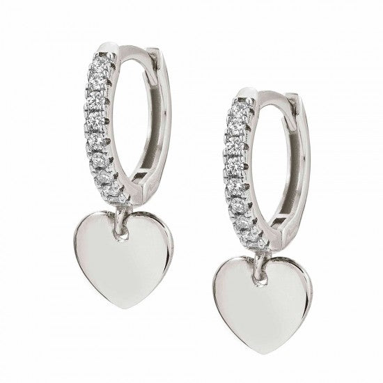 Nomination Chic & Charm Silver Heart Earrings