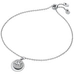 Michael Kors Silver Double Circle Logo Toggle Bracelet