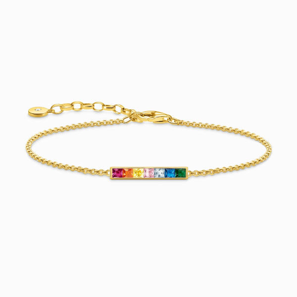 Thomas Sabo Colourful Stones Bracelet Gold