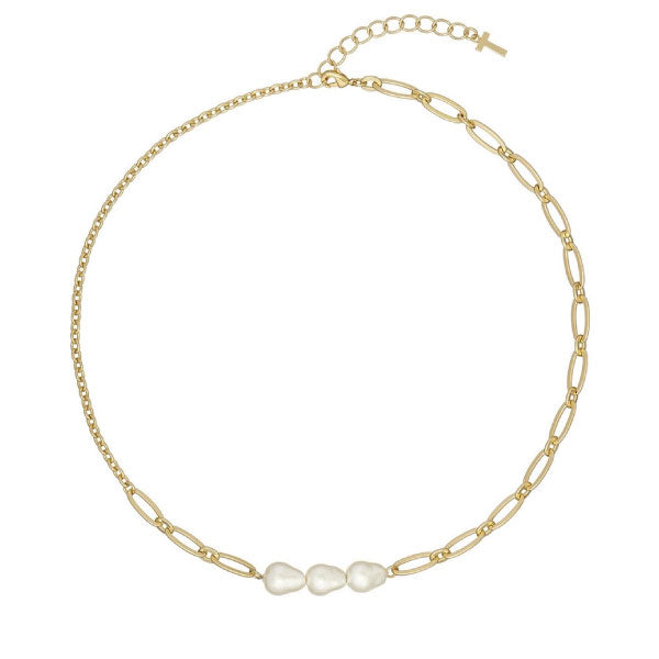 Ted Baker Persa Pearly Chain Necklace Gold