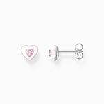 Thomas Sabo Pink Heart Ear Studs