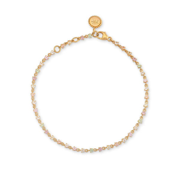 24Kae Pastel Stone Bracelet Gold