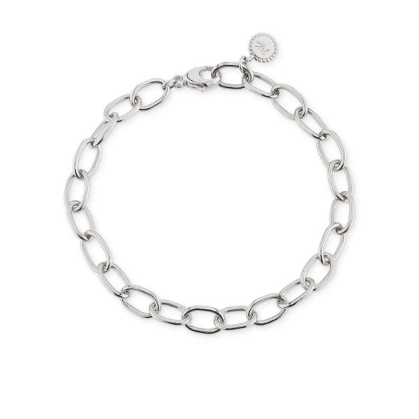 24Kae Chain Link Bracelet Silver