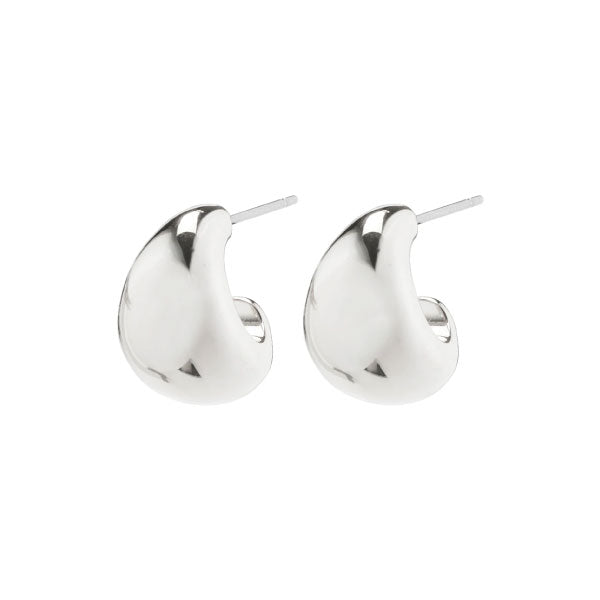 Pilgrim ADRIANA chunky mini hoop earrings silver-plated
