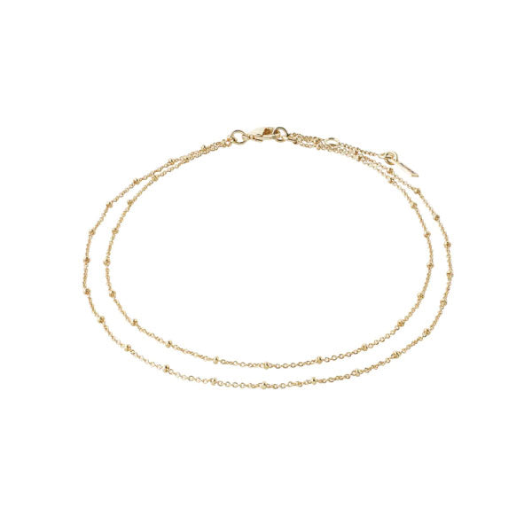 Pilgrim ELKA ankle chain 2-in-1 gold-plated