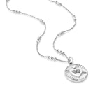 Chlobo Triple Bobble Chain Guiding Heart Necklace