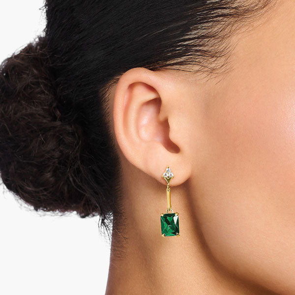 Thomas Sabo Heritage Green Pendant Earrings