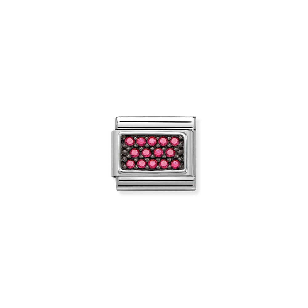 Nomination Fuchsia Pave Charm