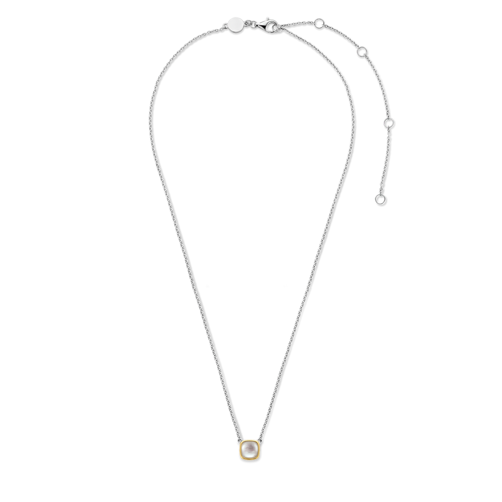 Ti Sento Mother of Pearl Square Necklace