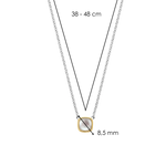 Ti Sento Mother of Pearl Square Necklace