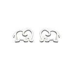 Dinky Dew Elephant Stud Earrings