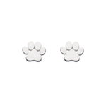 Dew Paw Print Stud Earrings