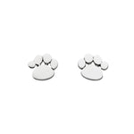 Dinky Dew Charming Paw Print Stud Earrings
