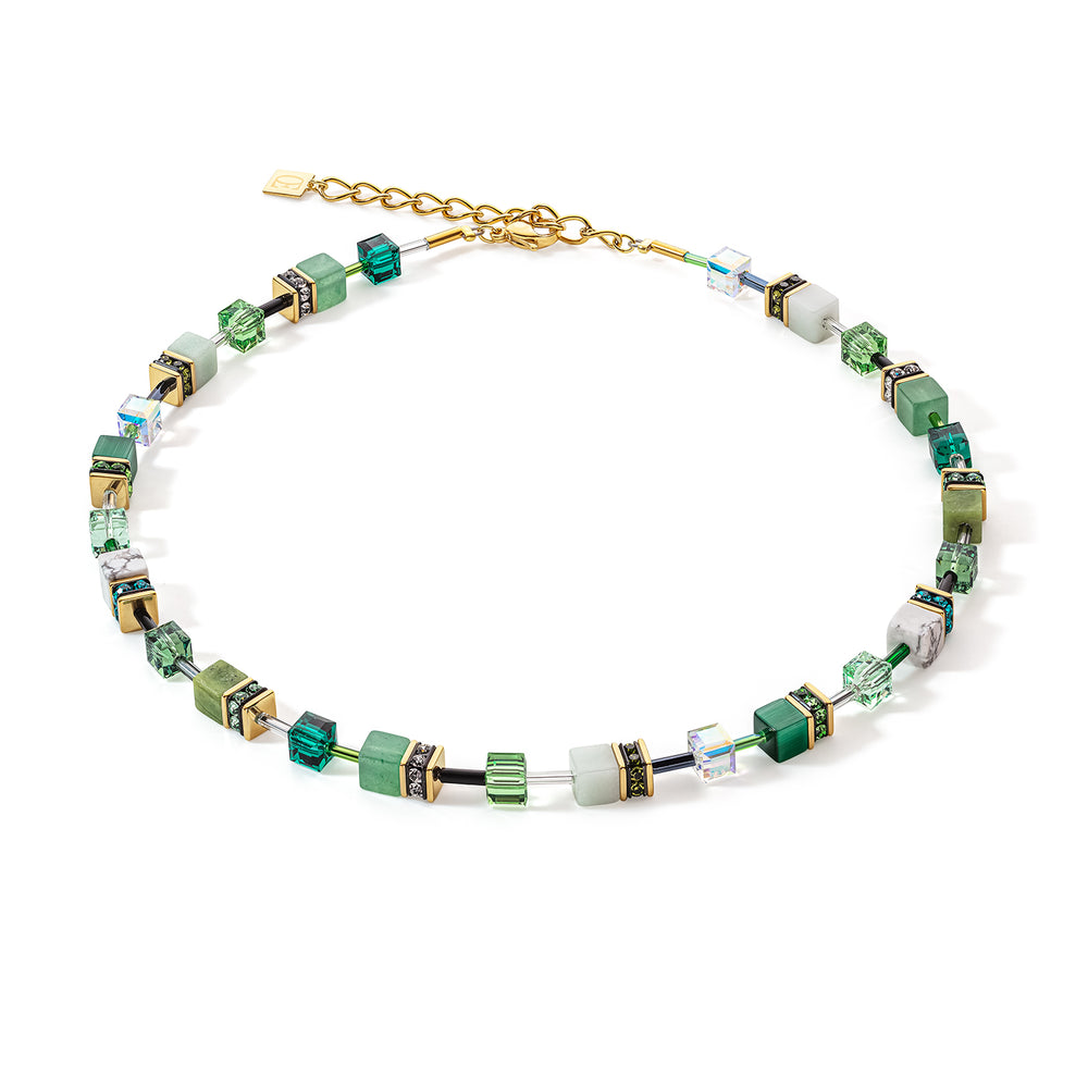 Coeur De Lion GeoCUBE® Iconic Precious Necklace Green