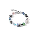 Coeur De Lion GeoCUBE® Crystals & Gemstones Blue-Green Bracelet