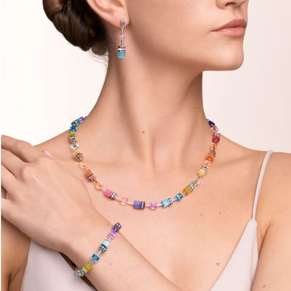 Coeur de Lion GeoCUBE® medium 50 fresh pastel multicolour Bracelet