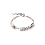 Coeur de Lion GeoCUBE® Precious Fusion Chunky Chain Bracelet Multi Pastel Pink