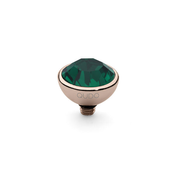 Qudo Bottone 10mm Emerald Topper Rose