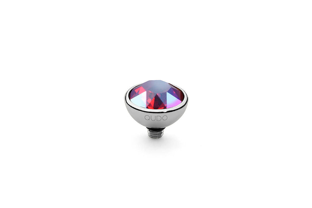 Bottone 10mm Light Siam Shimmer Crystal Topper