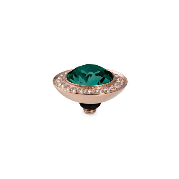 Qudo Tondo Deluxe 13mm Emerald Topper Rose