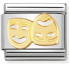 COMPOSABLE Classic FUN in stainless steel with 18k gold Masks